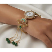 Boho Statement Jewelry Watch - Women Vintage Gold Plated Tassel Bracelet | Ethnic Party Style | Stylish Accessory